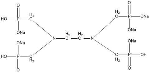 乙二胺四甲叉膦酸钠EDTMPS结构式