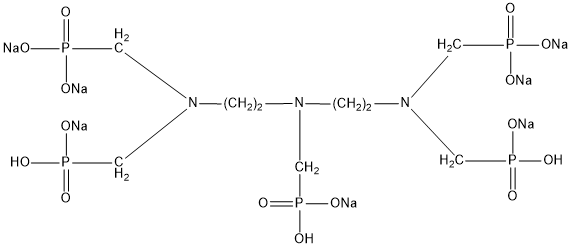 二乙烯三胺五甲叉膦酸七钠(DTPMP•Na7)结构式